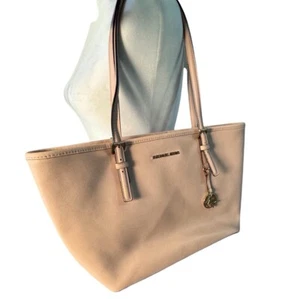 Michael by Michael Kors Jet Set CarryAll Leather Tote 35H7GTVT2L10” Dusty Pink - Picture 1 of 18