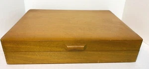 Cofre de cubiertos Naken's Pacific Silver Cloth EE. UU. Caja de madera vintage - Imagen 1 de 24