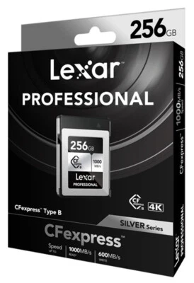 Lexar 256GB CFexpress TYPE B Professional 1750MB/s SILVER PRO memory card   (UK) - Image 1 of 4
