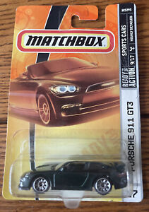 2008 MATCHBOX GREEN PORSCHE 911 GT3, SPORTS CARS #9/17, MBX #17, ON CARD, VHTF