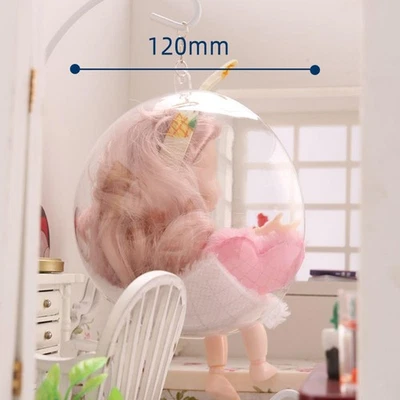 1:12 1/12 Fatto a Mano 1:6 1/6 Sedia a Dondolo in Miniatura per Bambini Piccoli - Immagine 1 di 4