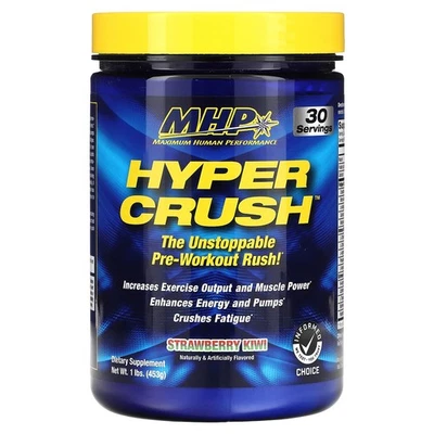 Hyper Crush, перед тренировкой, клубничный киви, 1 фунт (453 г) - Изображение 1 из 2