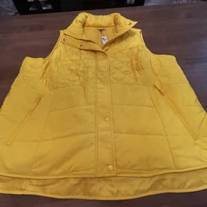 T by Talbots Vest Womens 3X Quilted Puffer Lightweight Zip Pocket Sleeveless NEW - Picture 1 of 9
