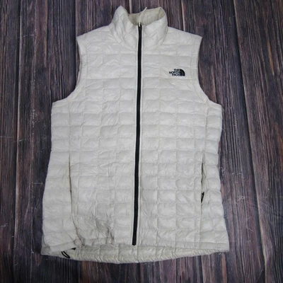Chaleco The North Face Mujer Medio Blanco Thermoball Acolchado Puffer Aislado Foto 1 de 4