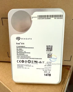 ST14000NM0018 Seagate Exos X14 Enterprise 14TB 7200RPM 3.5" SATA Hard Drive - Picture 1 of 1