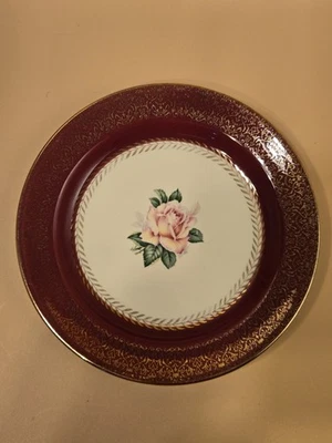 VNT Homer Laughlir 6/1/2" Pan y Mantequilla Repl. 1 Placa D53 N8 Borde Oro 22k 🇺🇸  Foto 1 de 4