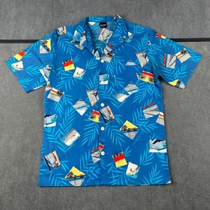 Camisa De Colección Jantzen Abotonada M Hombres Gráfico Playa Estilo de Vida Retro - Imagen 1 de 7