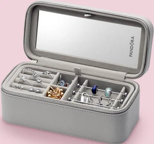 Authentic NEW BOX Pandora Grey Small Jewelry Box A012 - Picture 1 of 6
