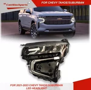 For 2021-2023 Chevy Tahoe Suburban LED Headlight Headlamp Left Driver 85123917 - Picture 1 of 6