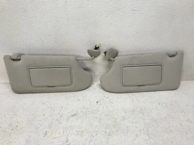 11-13 INFINITI M37 M56 ПЕРЕДНИЙ ЛЕВЫЙ И ПРАВЫЙ СОЛНЦЕЗАЩИТНЫЕ КОЗЫРЬКИ КОМПЛЕКТ ПАРА СЕРЫЙ, OEM LOT3138 - Изображение 1 из 4