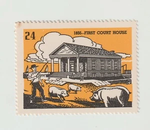 US poster stamp history series? #24 1835 first courthouse - Picture 1 of 1