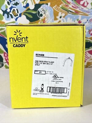 25-PACK BOX LOT NVENT SCH48B Caddy Strut Conduit Clamp for 2-1/2" Steel 25 pcs