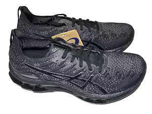 ASICS Mens Size 9 Gel-Kinsei Blast Running Shoes Black/Black Sneakers Trail Road - Picture 1 of 10