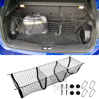 Red de carga organizadora de maletero de 3 bolsillos para Ford Focus Hatchback 2012-2018 negra Foto 1 de 4