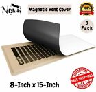 3 Pack Magnetic Air Vent Cover House Heating A C Cabin Flow RV Wall 8 x 15 Inch
