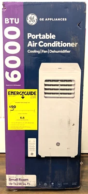 GE 6,000 BTU Portable Air Conditioner, Cools 250 sq. ft., Model APMS06BWF - Image 1 of 4