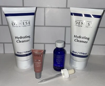 Dr Denese Limpiador Hidratante Ahorrador de Cuello Suero Brillo Labial Lote Sellado Foto 1 de 3