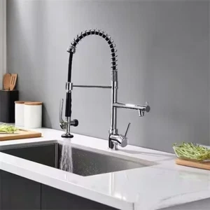 Grifo de cocina FLG estilo comercial spray de resorte y relleno de olla cromo 512-33C-EE. UU. - Imagen 1 de 1