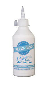 FLEXI-BIND BOOK ADHESIVE - glue for many types of book repair - 240ml