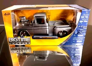 2008 Jada Bigtime Muscle 1955 Chevy Stepside Silver & Chrome Rare And HTF - Bild 1 von 16