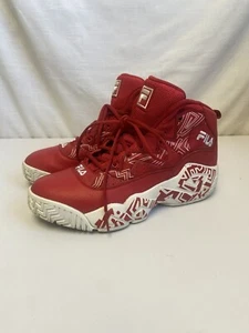 Zapatillas de baloncesto Fila MB 1BM01742-611 de cuero rojo para hombre talla 12” - Imagen 1 de 8