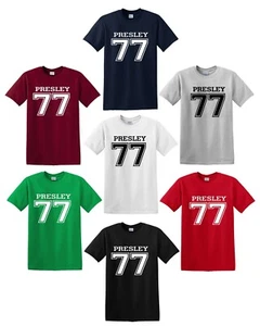 ELVIS PRESLEY 77 T-SHIRT TOP T-SHIRT ROCK N ROLL LEGEND AARON MUSIK INDIE FAN ALBUM - Bild 1 von 8