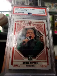 2022 Panini Donruss Optic UFC Voices Of The Octagon Bruce Buffer PSA GEM MT 10 - Picture 1 of 7