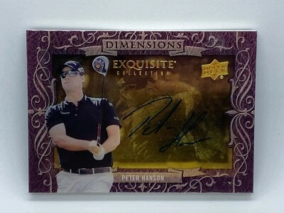 Peter Hanson 2014 Exquisite Collection Dimensions Autograph Shadowbox Auto - Image 1 of 2