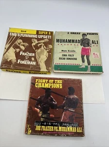 MUHAMMAD ALI, JOE FRAZIER, GEORGE FOREMAN Kämpfe 8MM Filme Schwergewichte Boxen - Bild 1 von 17