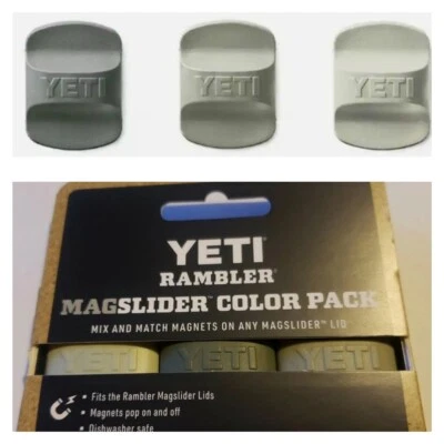 YETI Rambler MagSlider PAQUETE DE 3 DESLIZADORES DE REPUESTO CAMP GREEN TRIO *AGOTADO* Foto 1 de 4