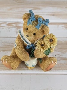 1996 Enesco Cherished Teddies Brown Eyed Susan 2.25" Figurine 202894 - Imagen 1 de 11