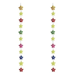 Door Hanging Pair with Colourful Smile Star (Set of 2)Attractive |Home Decor - Picture 1 of 3