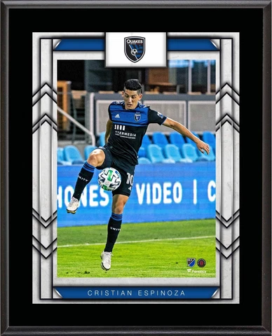 Cristian Espinoza San Jose Earthquakes 10.5" x 13" Player Plaque Cover