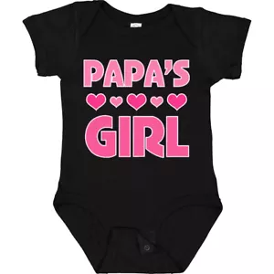 Inktastic Papas Girl Granddaughter Baby Bodysuit Childs Girls Cute Daughter Hws - Picture 1 of 24