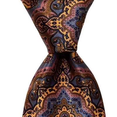 STEFANO RICCI Luxury Collection Men's Silk XL Necktie ITALY Luxury Geometric NWT - Image 1 of 3