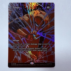 Magic The Gathering Mtg Foil Tangle Spider-Man Borderless Near Mint Mythic - Picture 1 of 1