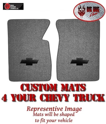 1960-66 Chevy C10 Truck tapete cinza laço conjunto por ACC, com gravata borboleta preta - Imagem 1 de 4