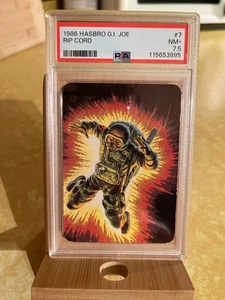 1986 Hasbro G.I. Joe Action Card Ripcord #7 PSA 7.5 NM+ - Picture 1 of 2