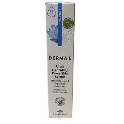 Derma E Ultra Hydrating Dry Skin Serum Hyaluronic Acid Squalane Green Tea 2 floz - Image 1 of 3
