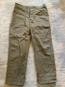 J.Crew Wallace & Barnes oliv Camp Pant Flanell gefüttert Gr. 36x32 Fatigue selten - Bild 1 von 5
