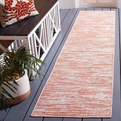 Hampton Runner Rug 2' x 9', Terracotta, Non-Shedding, Washable - Image 1 of 4