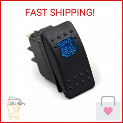 Amarine Made 2-Pack of 12v 20 Amp Waterproof LED On/Off Boat Marine SPST 3P Rock - Imagem 1 de 2