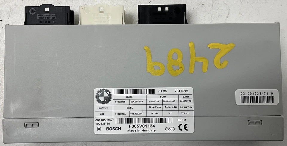 2012 BMW 528Xi REAR TAILGATE LIFT TRUNK LID CONTROL MODULE 7317512 OEM - Изображение 1 из 4