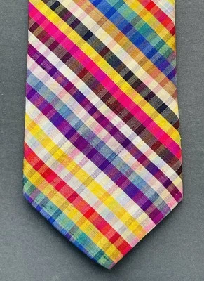 Vintage J. "Corbata PRENS The Burlington Knot 100 % seda colores cromáticos 54"" x 3-1/4""" Foto 1 de 3