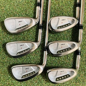 Lefty TaylorMade RAC OS 5I-9I.Pw 6peace Shaft Light Metal Flex R Used From Japan - Picture 1 of 10