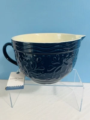 MASON CASH Tazón de Batería en Relieve 2 cuartos-NÁUTICO-Azul Pez Cangrejo Vida Marina-NUEVO CON ETIQUETAS Foto 1 de 4