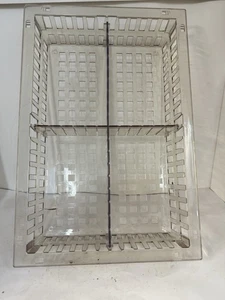 10 Pack DSI Clear Basket,Open Plastic Bin,Space Saving Organizers 24" X 16" X 4" - Picture 1 of 1