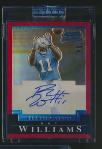 2004 BOWMAN CHROME RED ROOKIE 6/10 ENCASED AUTO ROY WILLIAMS COWBOYS - Picture 1 of 2