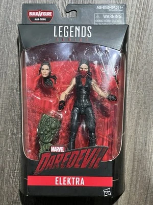 Marvel Legends Serie Daredevil - Figura de acción Elektra con Man-Thing BAF Foto 1 de 4