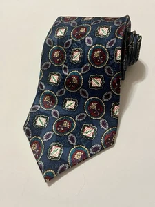 Tabasco Men's Tie Geometric Green Red Logo Novelty 100% Silk Necktie Made in USA - Picture 1 of 6